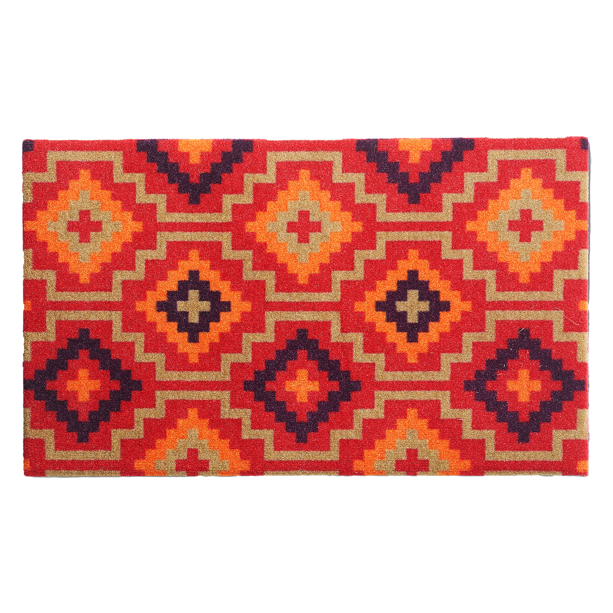 Zerbino in fibra di cocco Lhasa Kilim - Rosso