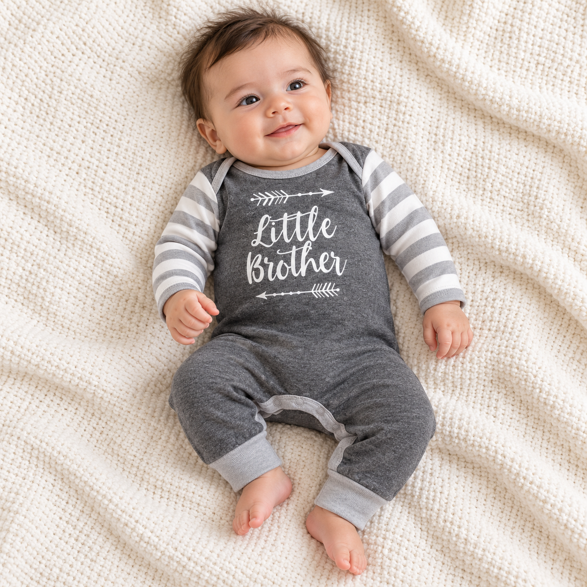 Little Brother Cotton Romper