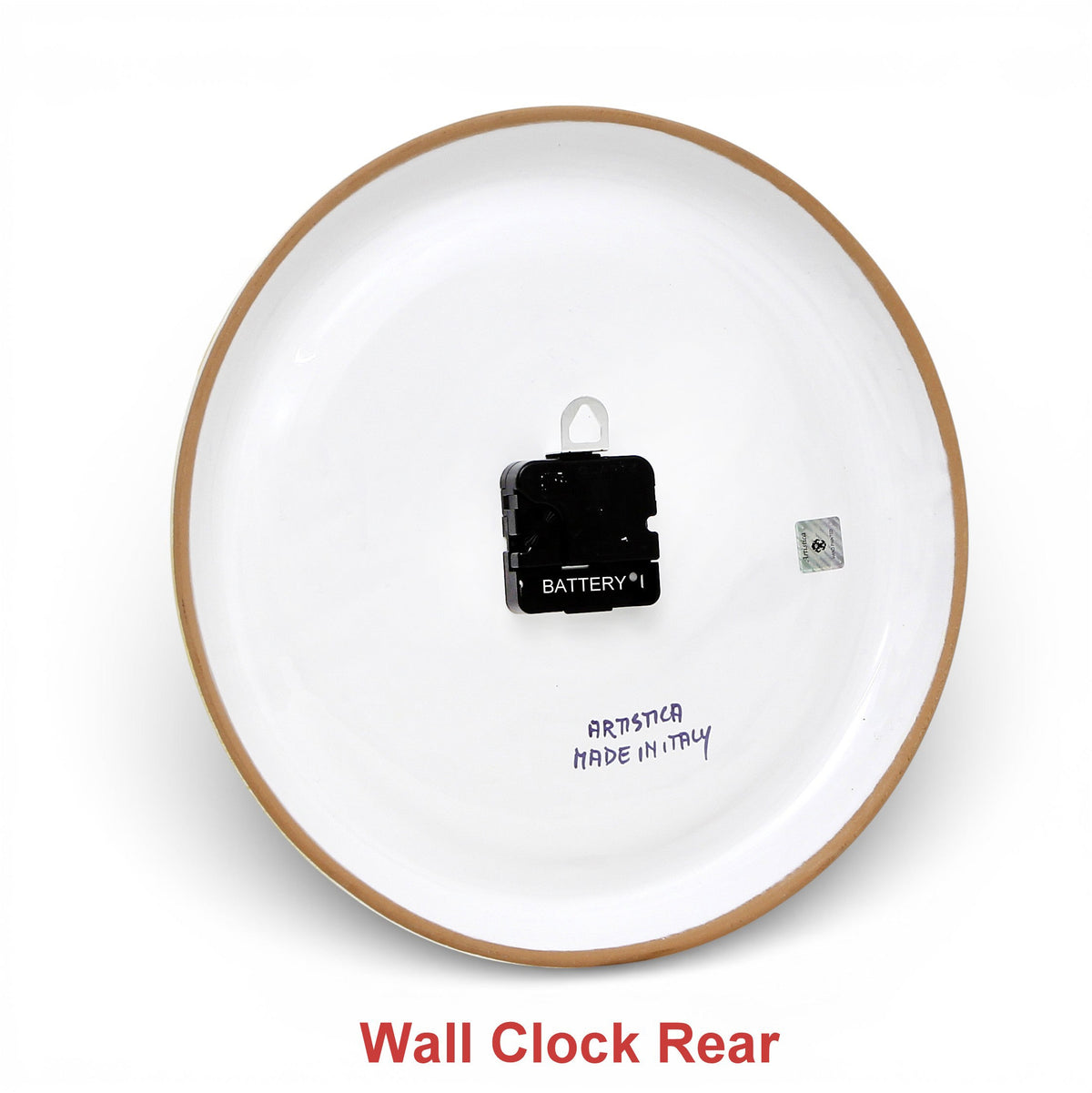 DERUTA VARIO : Horloge murale ronde décor Feuilles Vertes
