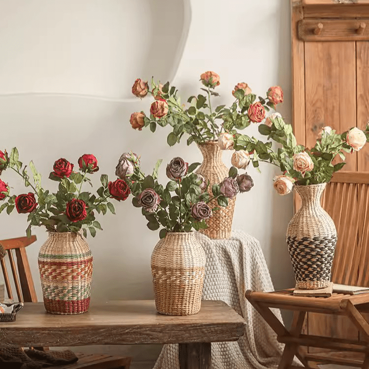 Gambo di rosa artificiale singola, altezza 73 cm