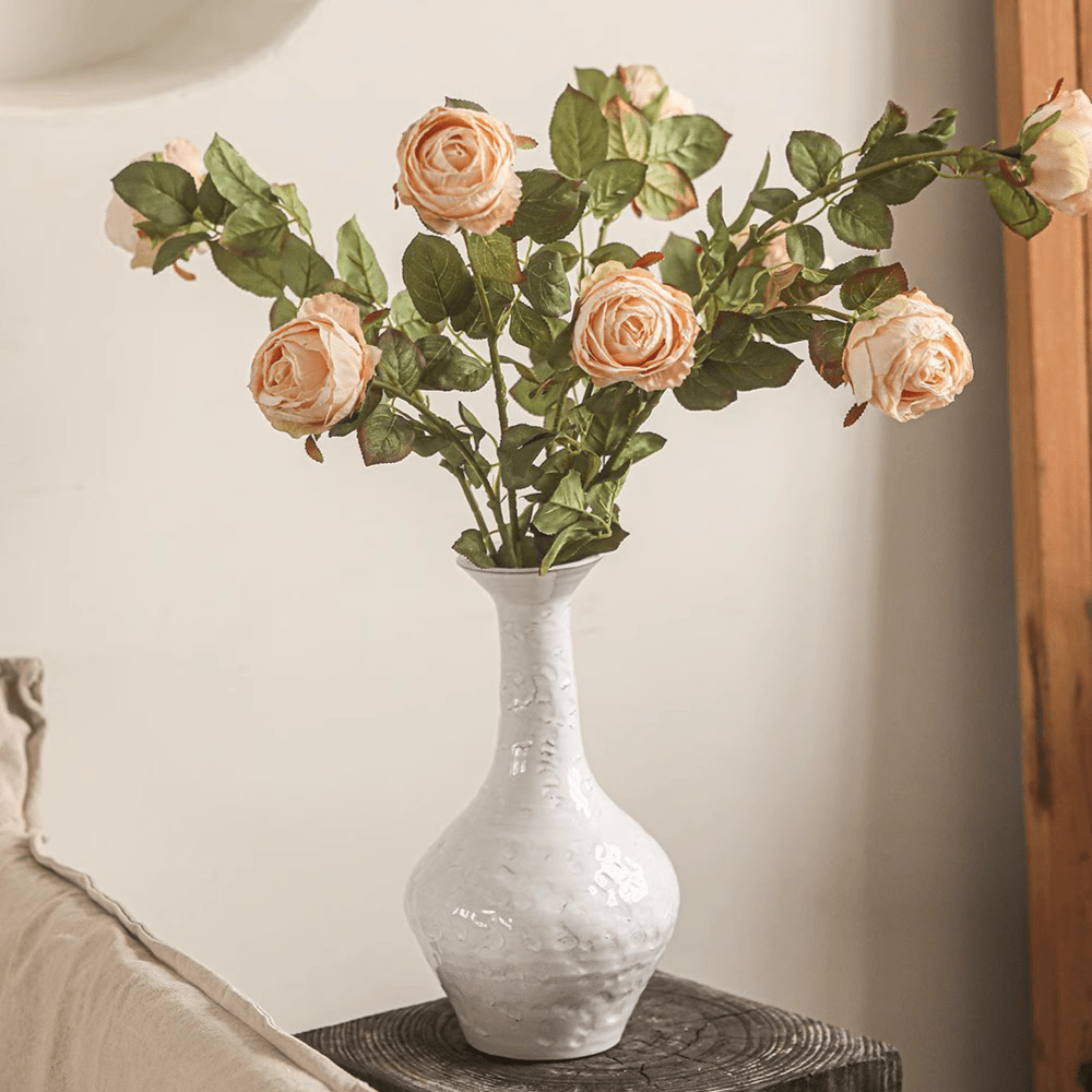 Gambo di rosa artificiale singola, altezza 73 cm
