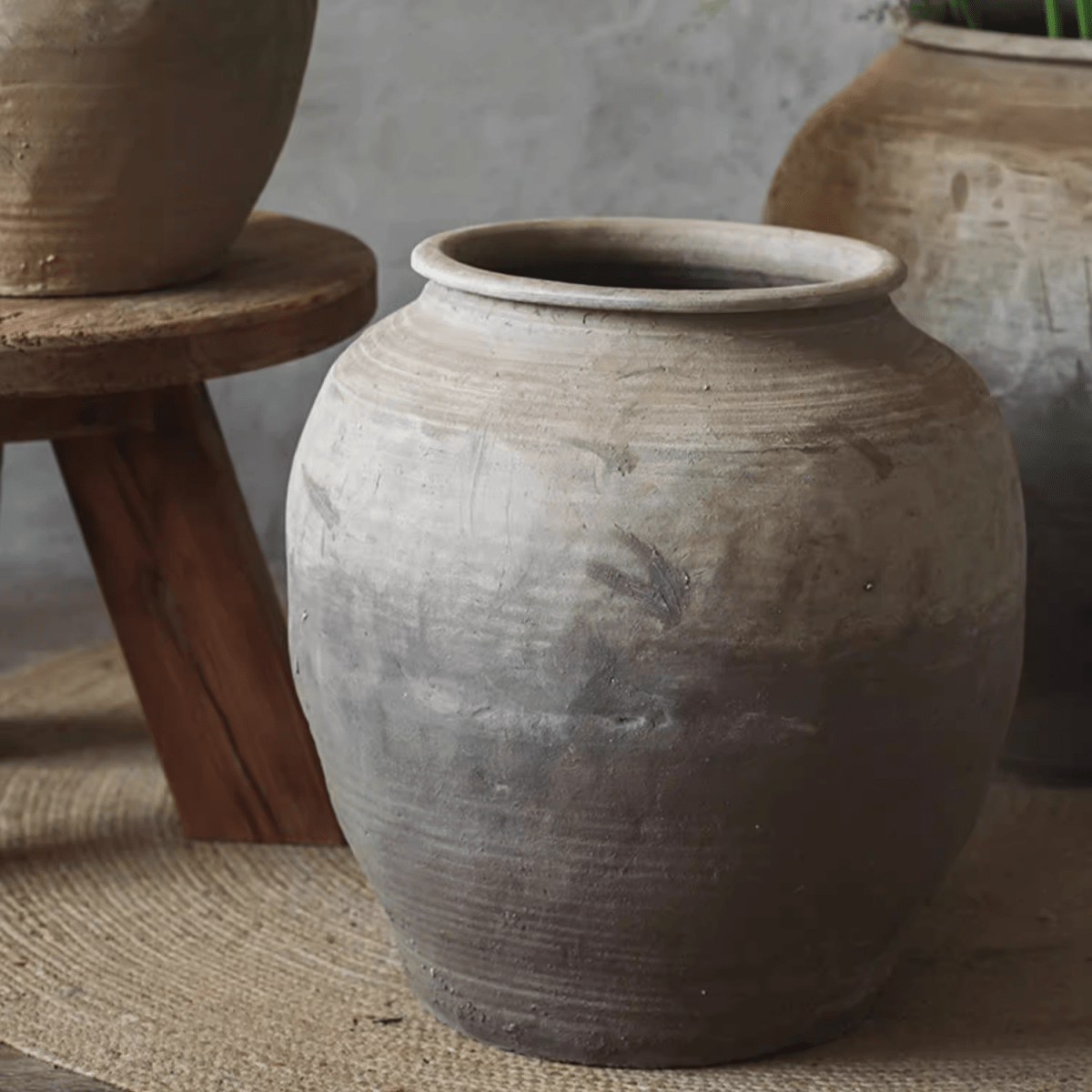 Vaso in terracotta rotondo
