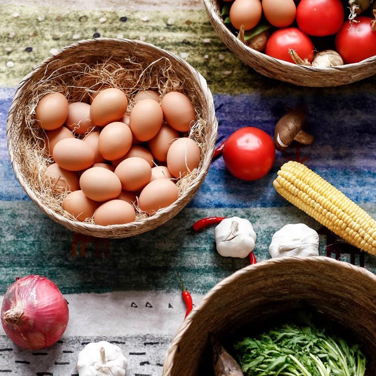 Panier bol en jonc de mer pour le rangement ou la décoration