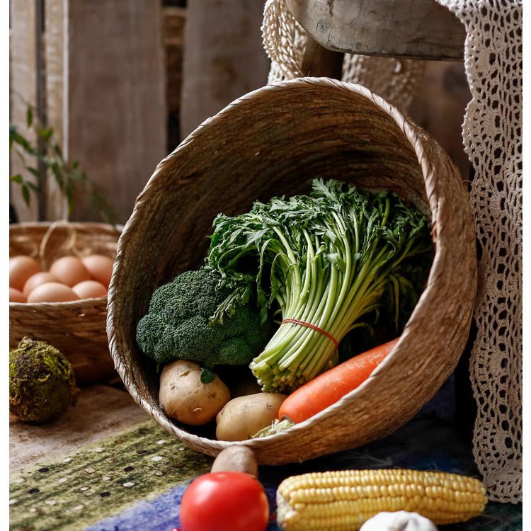 Panier bol en jonc de mer pour le rangement ou la décoration