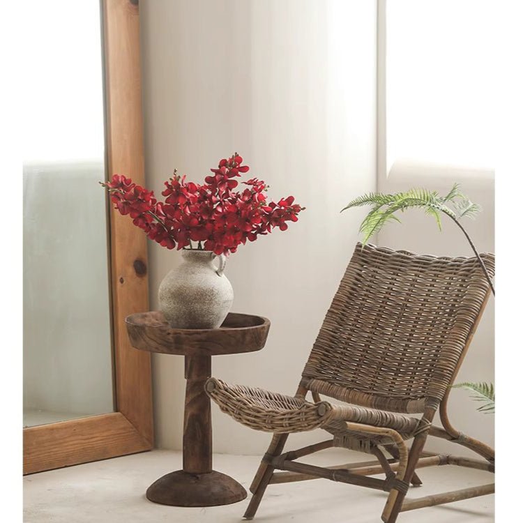 Stelo singolo di orchidea rossa, altezza 60 cm