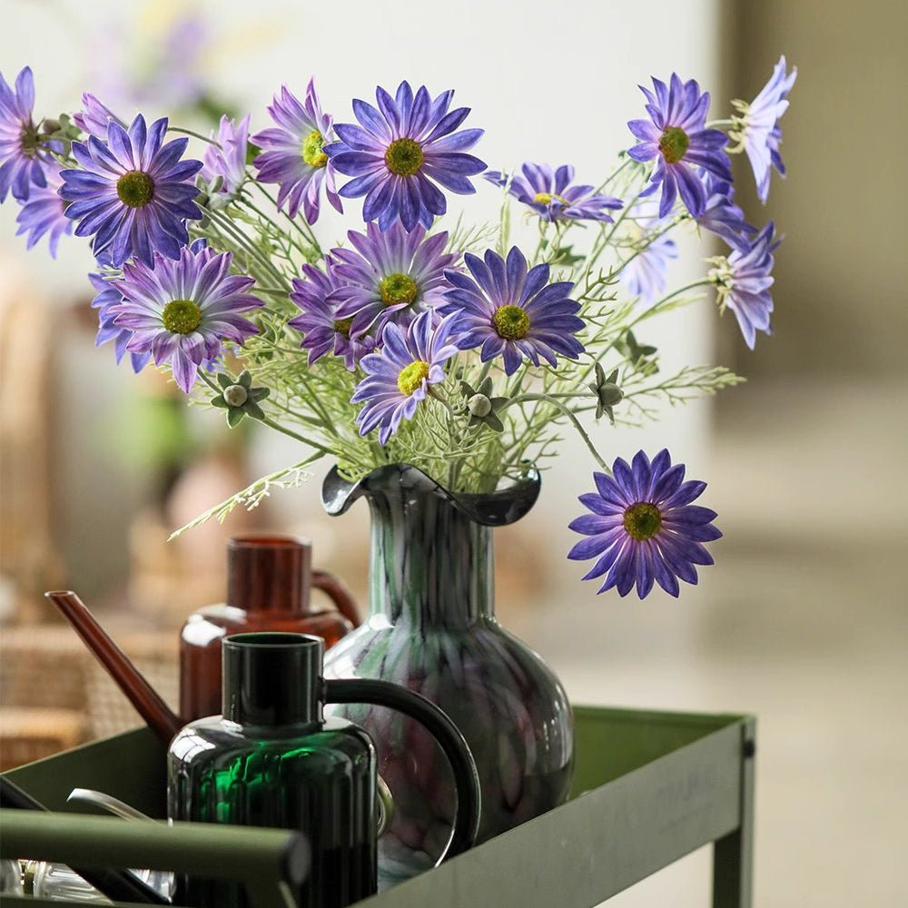 Tige de chrysanthème d'été violette de 60 cm de hauteur