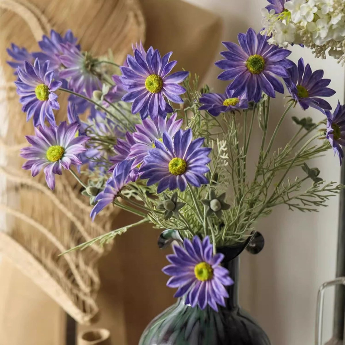 Tige de chrysanthème d'été violette de 60 cm de hauteur