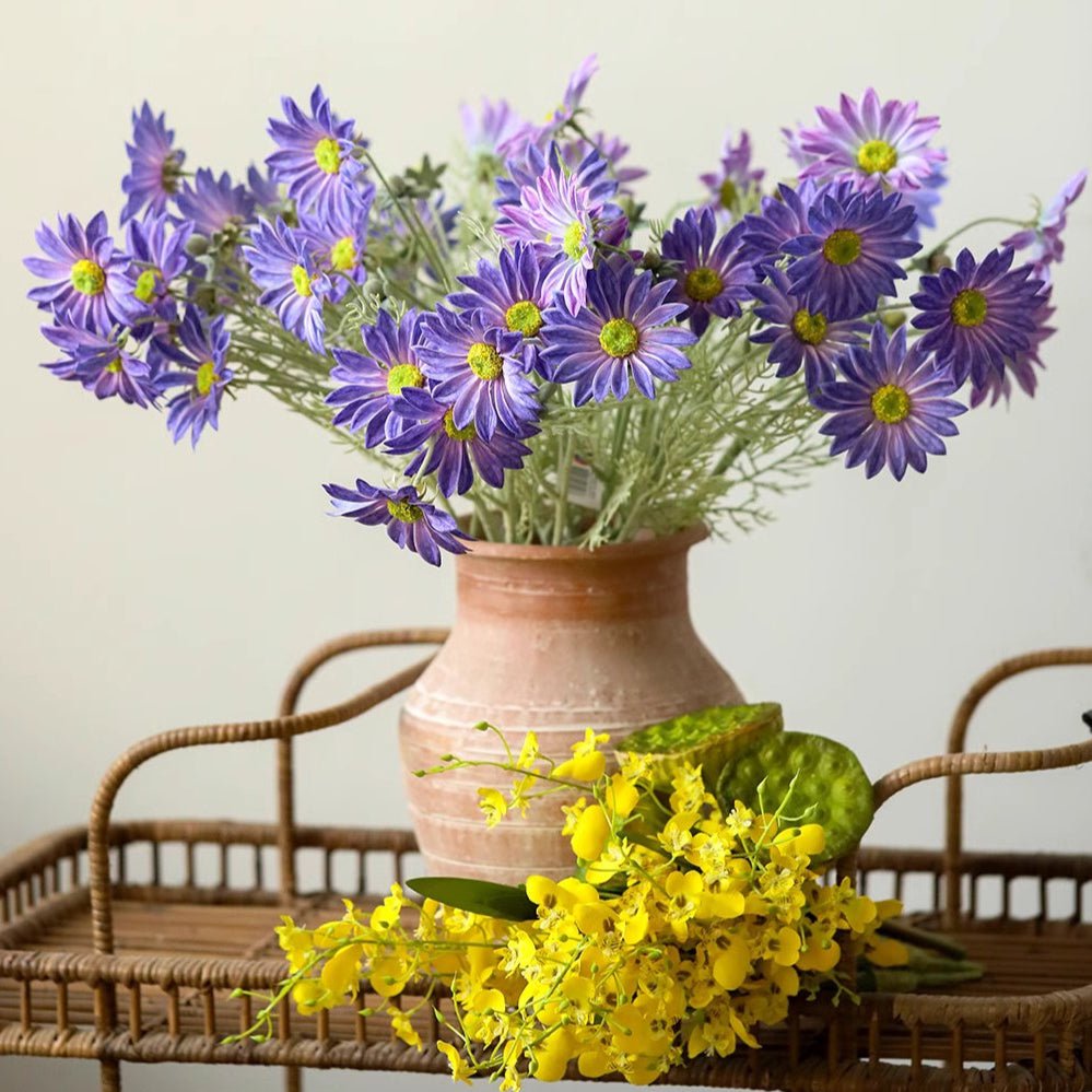 Tige de chrysanthème d'été violette de 60 cm de hauteur