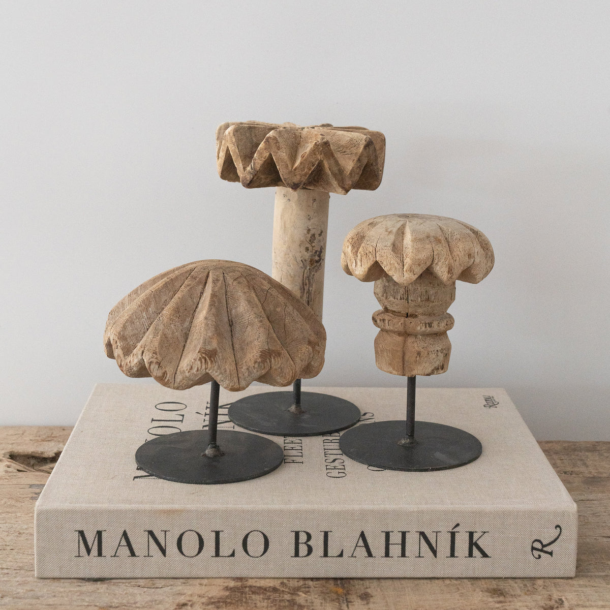 Set di 3 zangole per burro primitive