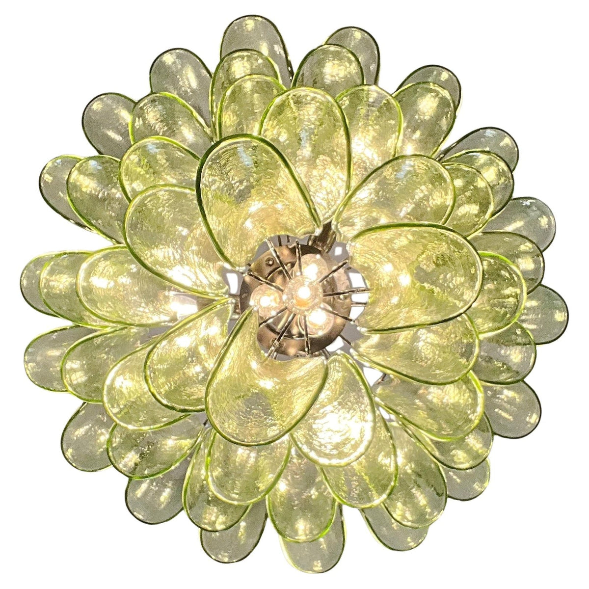 Mid Century Petals Murano Chandelier