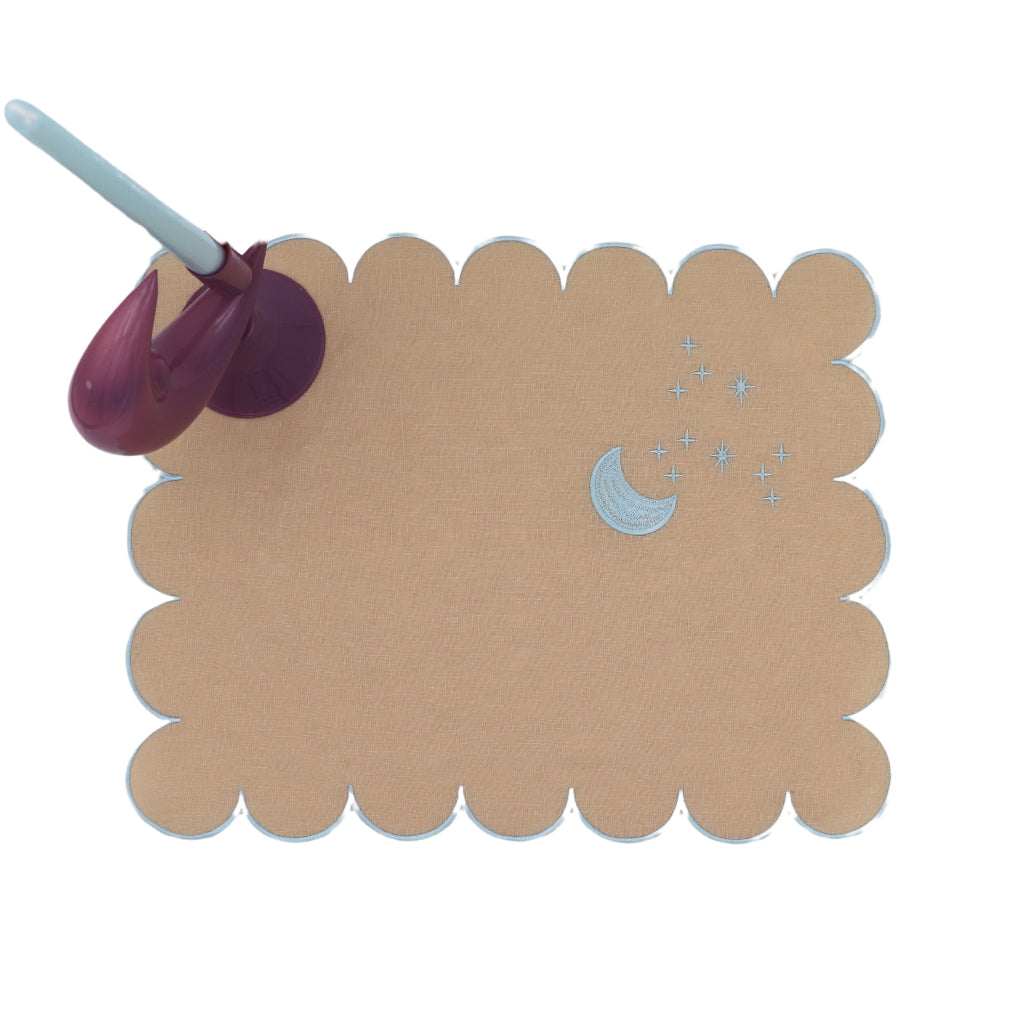 Tovagliette in lino Moonbeam – Set da 4