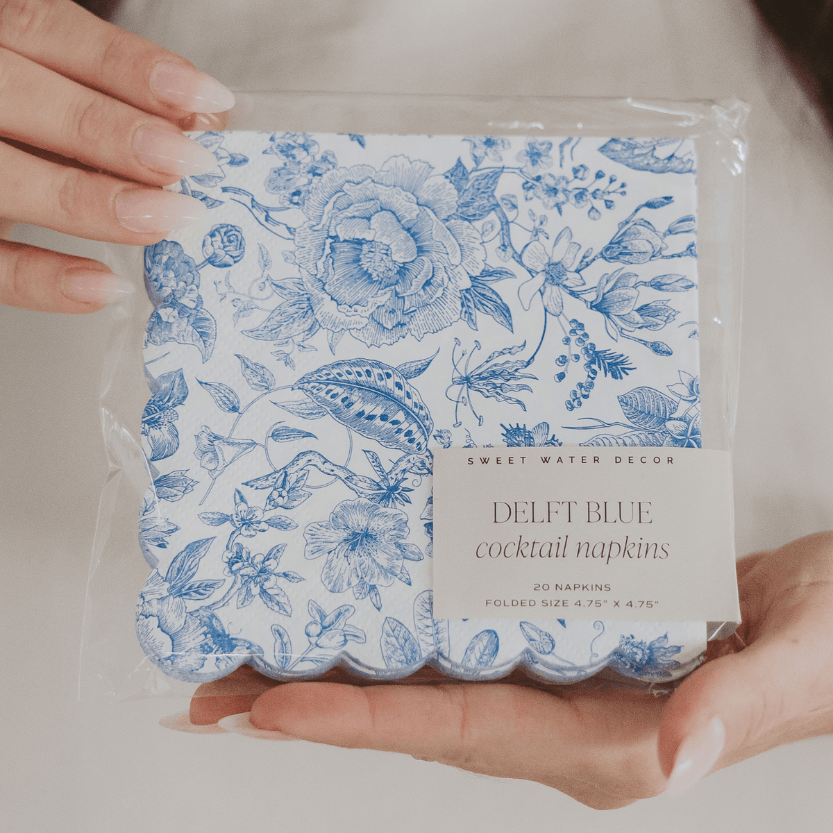 Tovaglioli da cocktail Blue Delft