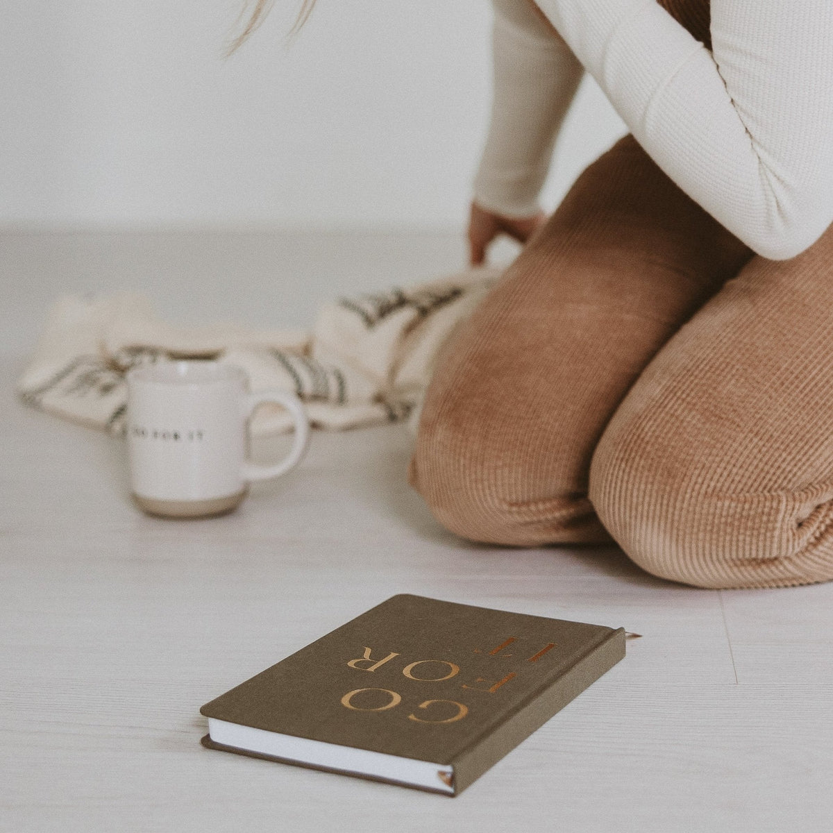 Journal en tissu Go For It