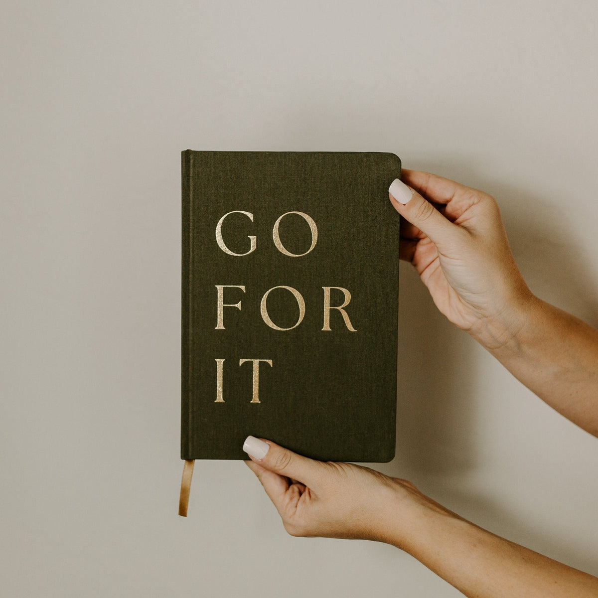 Journal en tissu Go For It