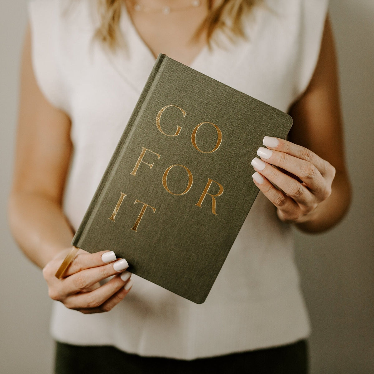 Journal en tissu Go For It