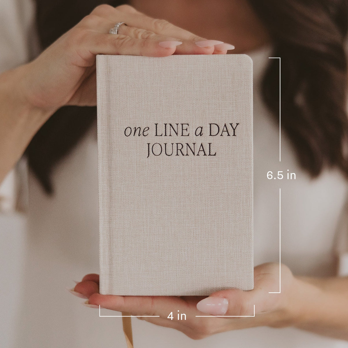 Journal de mémoire « Une ligne par jour » couleur beige