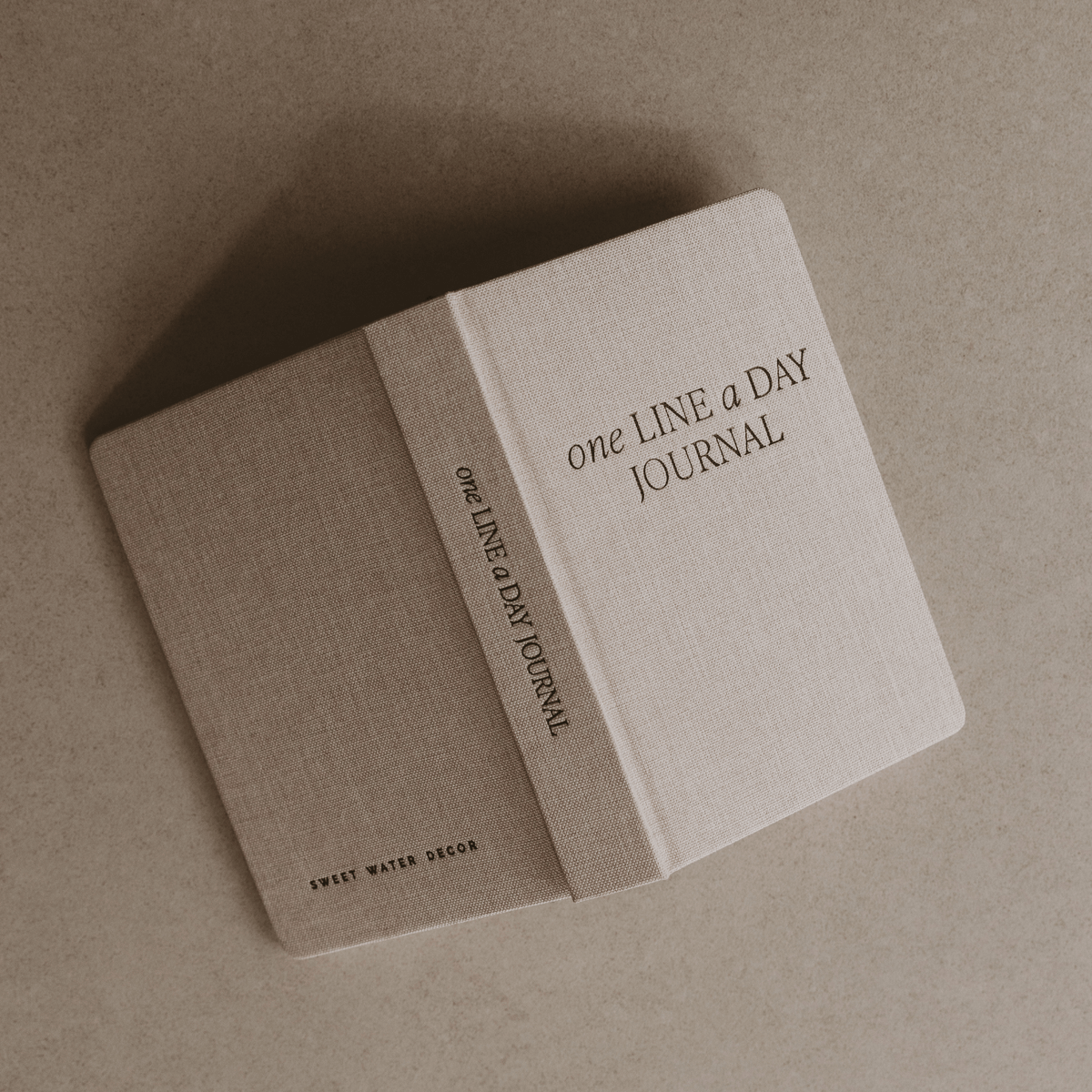 Journal de mémoire « Une ligne par jour » couleur beige
