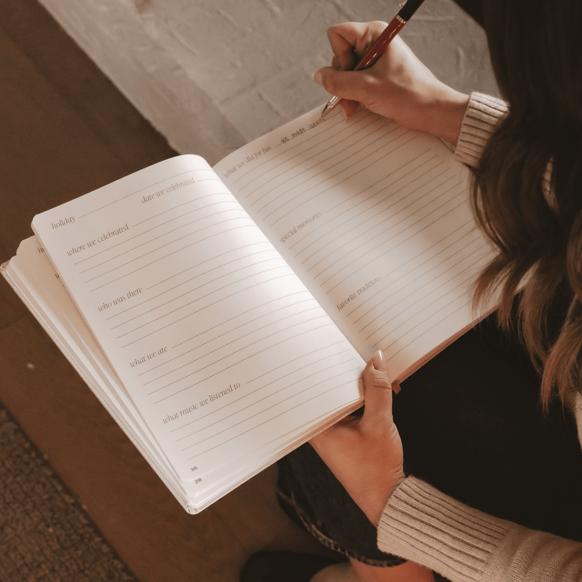 Journal de souvenirs de vacances