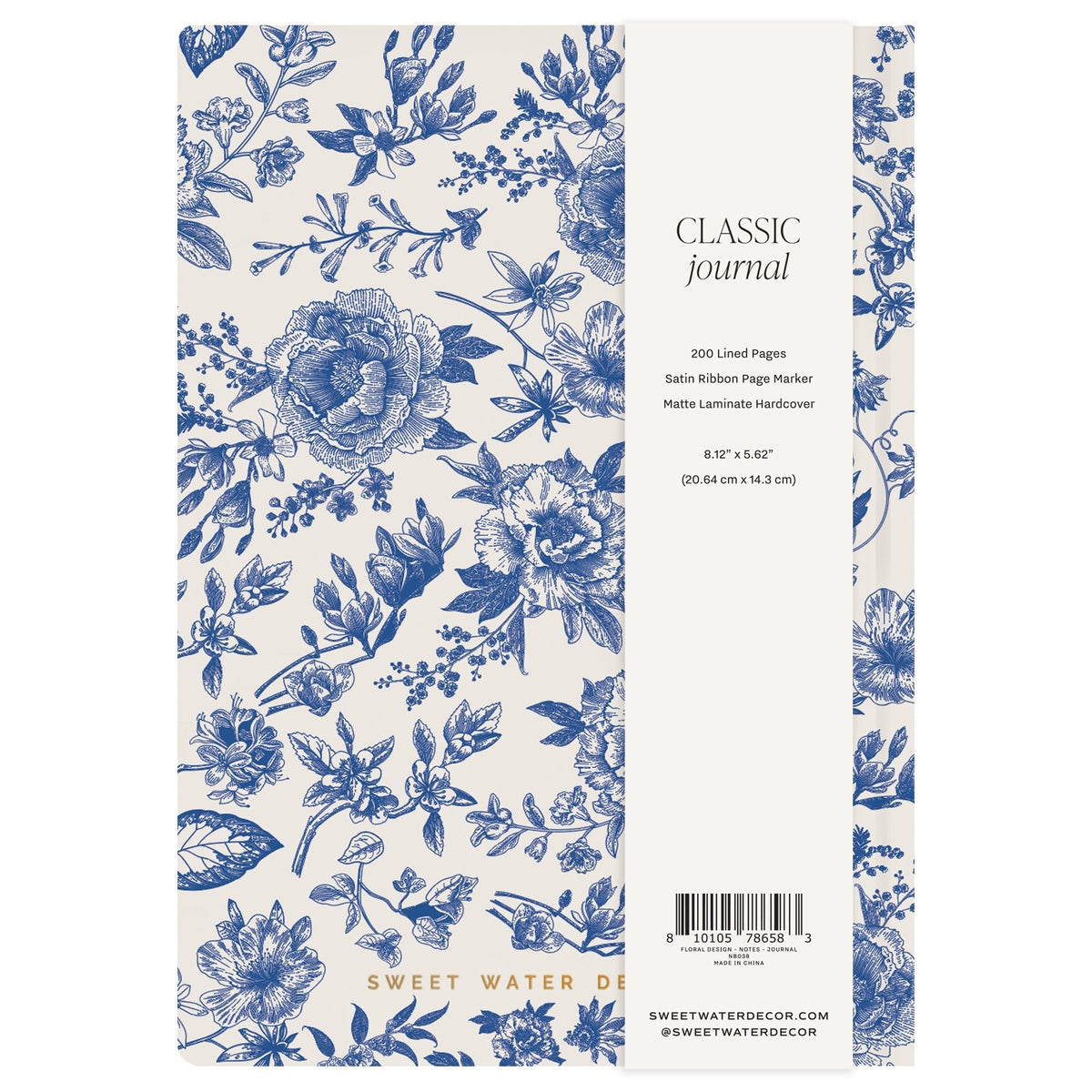 Carnet de notes Bleu de Delft