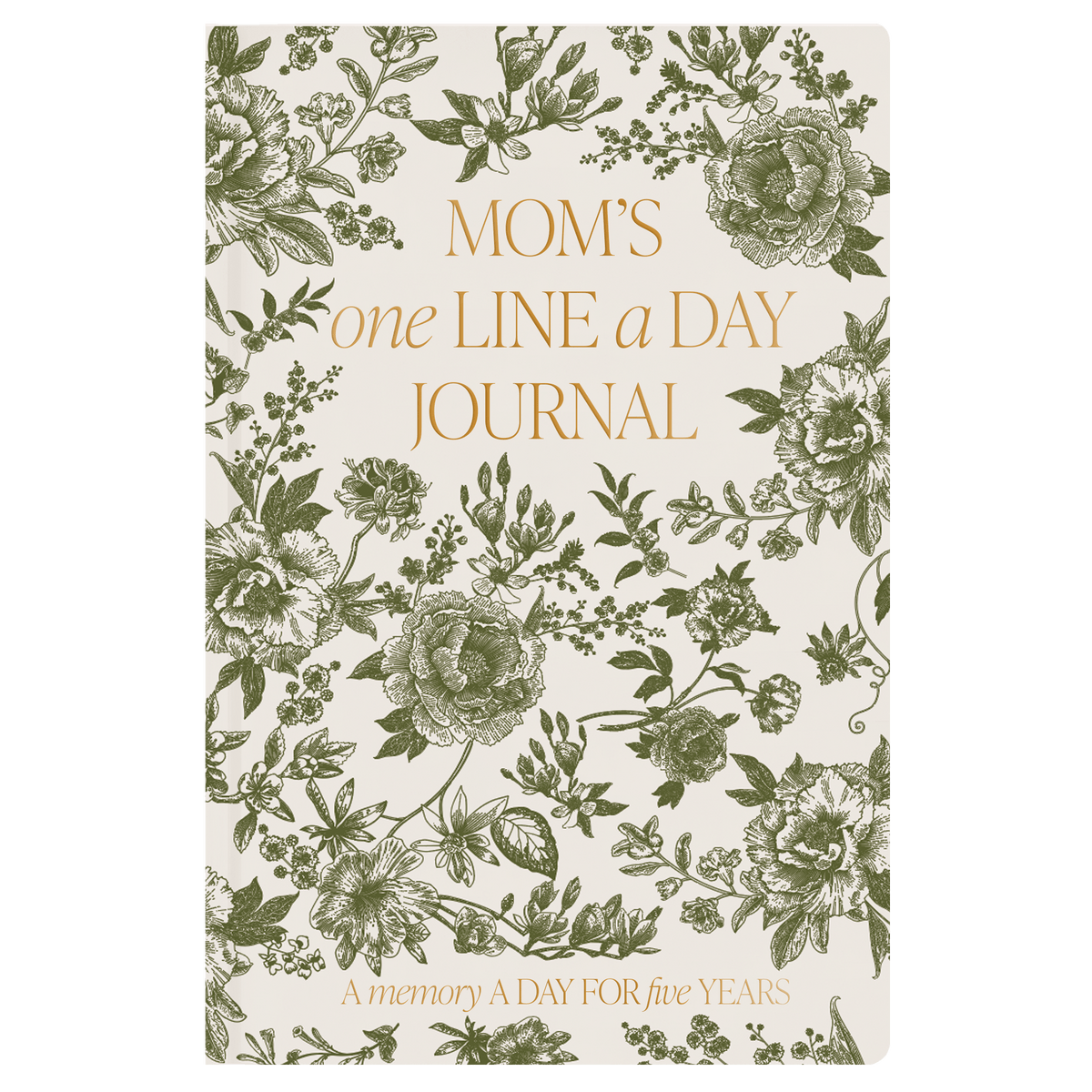 Journal « One Line A Day » pour maman, cuir vert style Delft