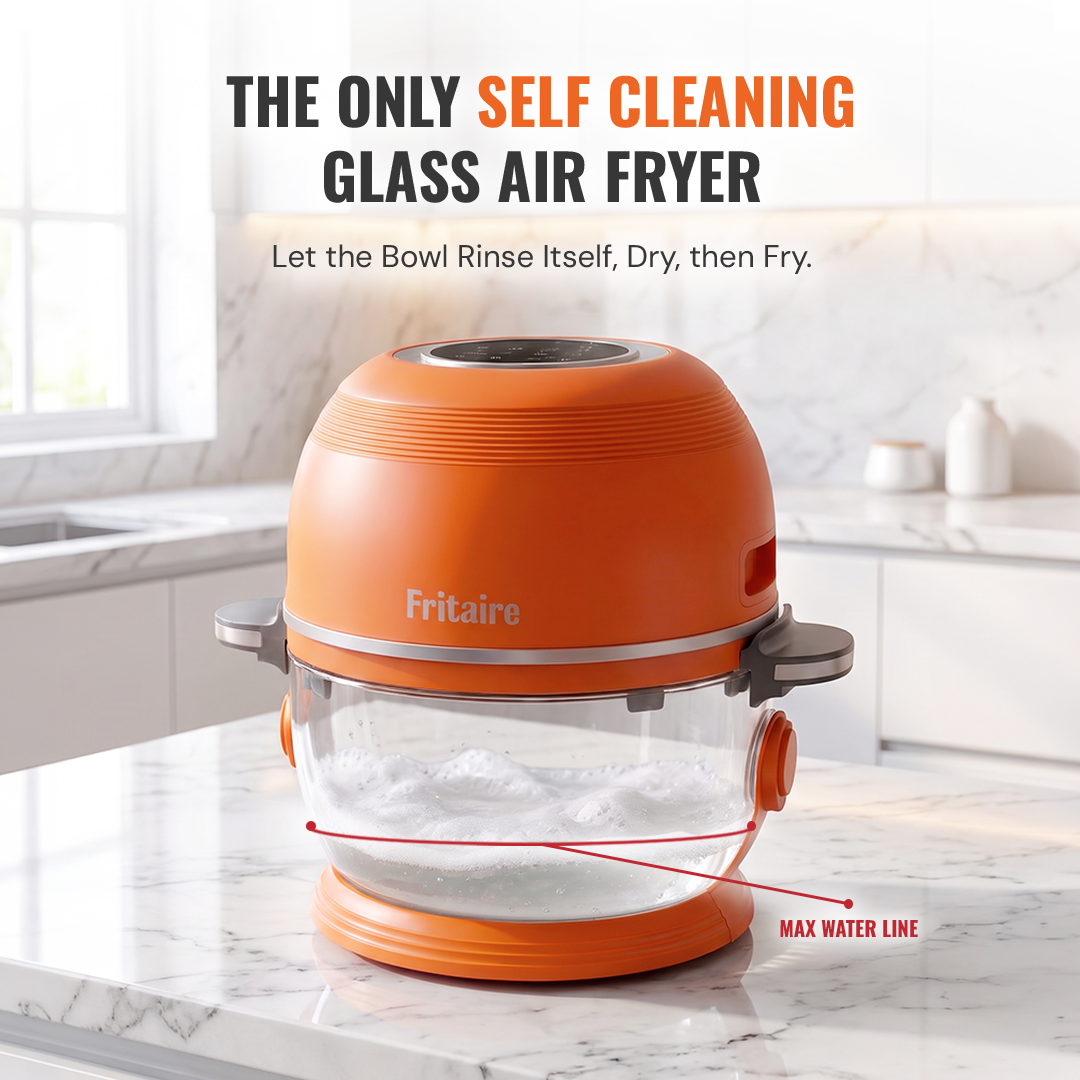 Friteuse à air autonettoyante™ et friteuse à air non toxique™ - Orange