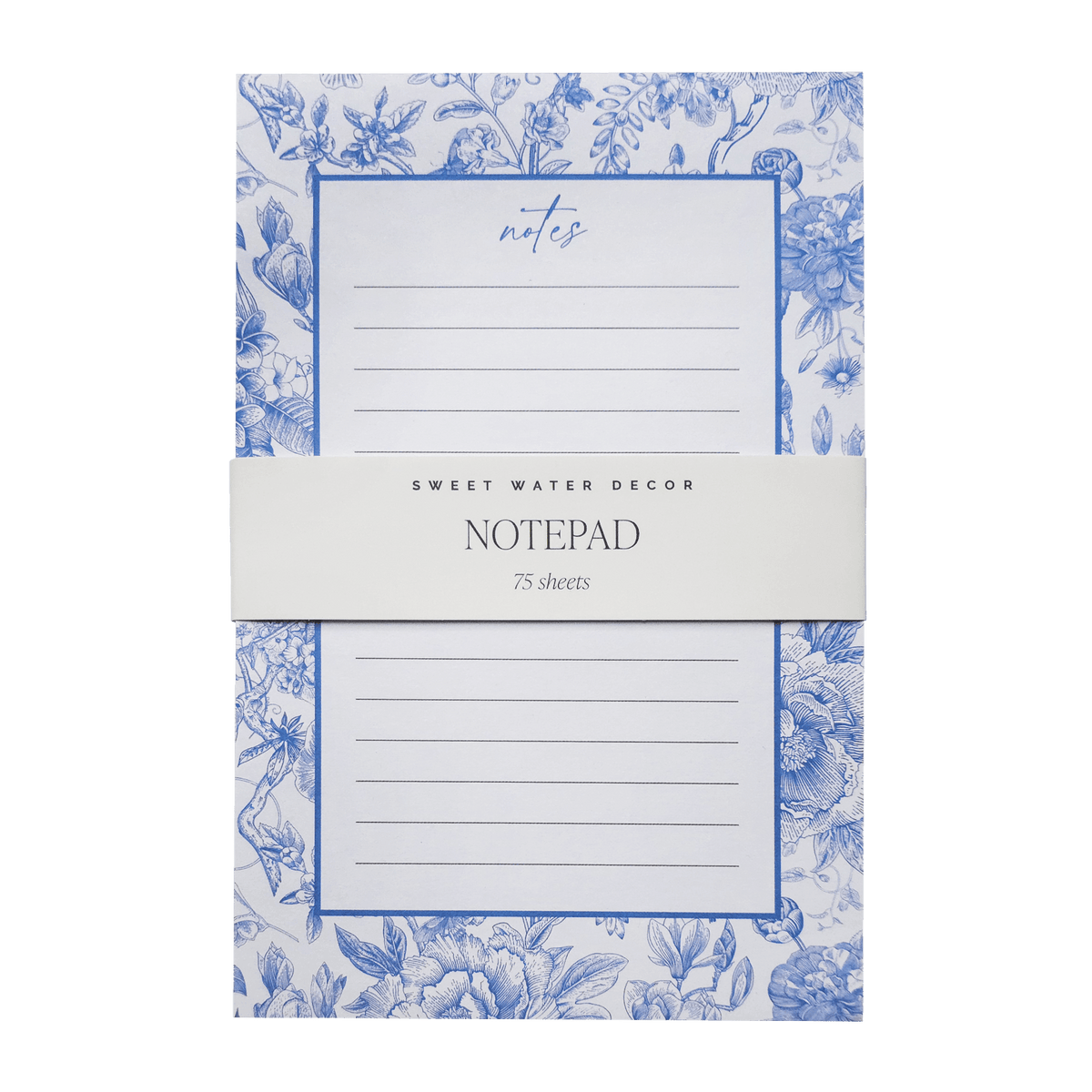 Bloc-notes bleu de Delft