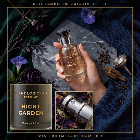 Eau de Toilette Unisex Night Garden – 50ml | Scent Logic Lab