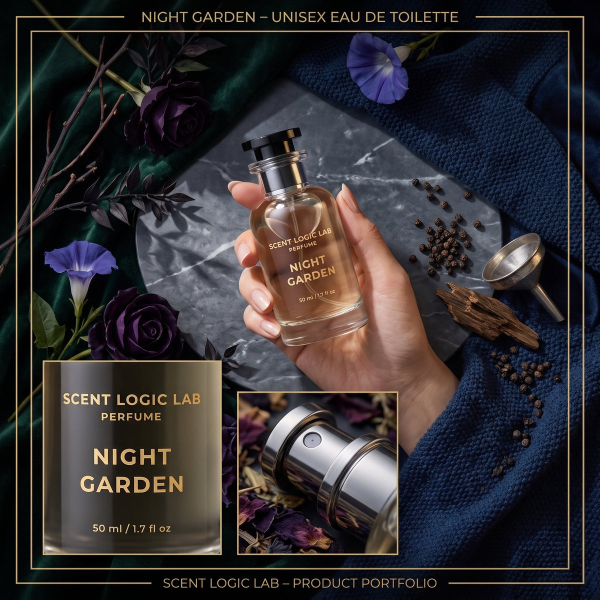 Night Garden Unisex Eau de Toilette – 50ml | Scent Logic Lab
