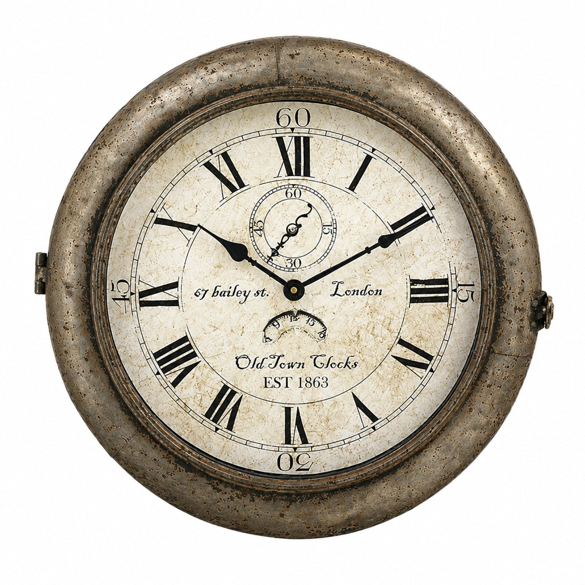 Bailey Metal Wall Clock 18 in