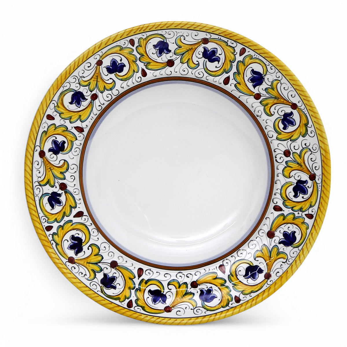 PERUGINO DERUTA: Rim Pasta Soup Bowl