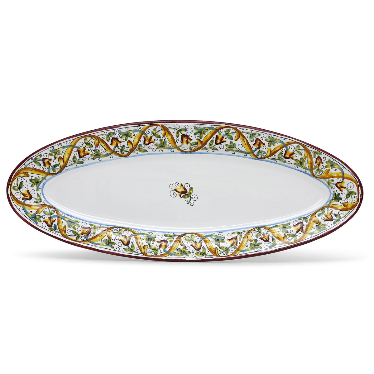 DERUTA PRIMAVERA: Fish/Hors d'Oeuvres Oval Narrow Platter