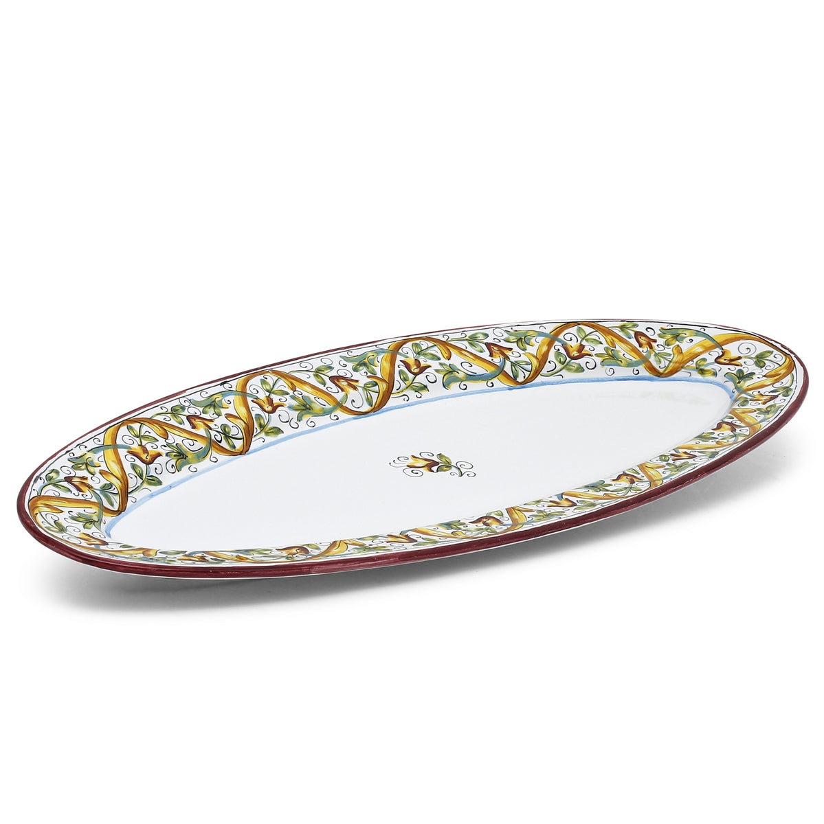 DERUTA PRIMAVERA: Fish/Hors d'Oeuvres Oval Narrow Platter