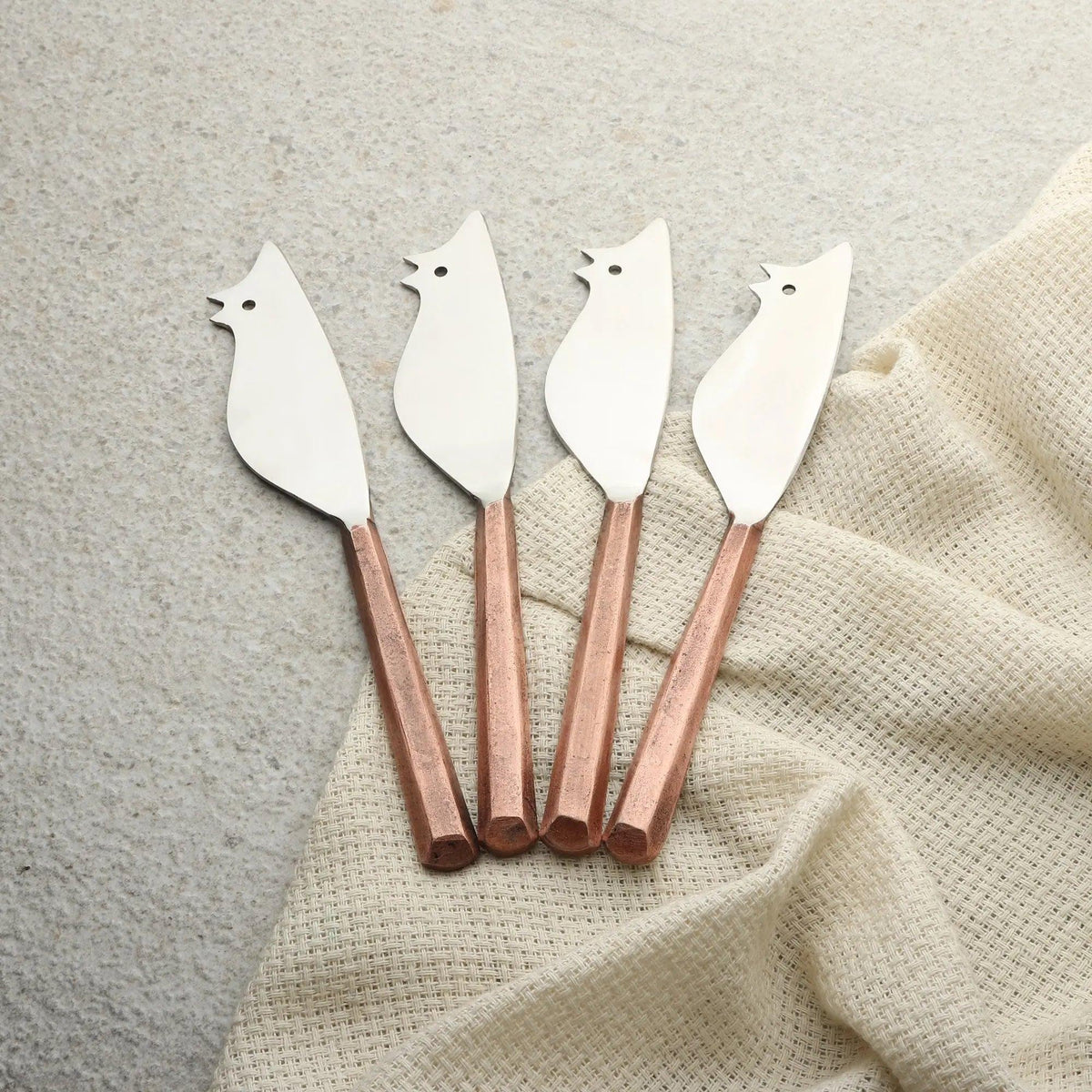 SET 4 COLTELLI/SPALMINI PER FORMAGGIO RATONCITO PLATEAU