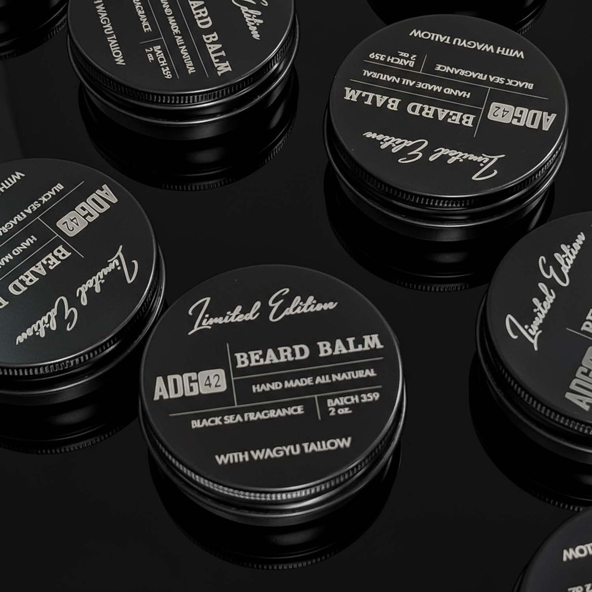 ADG42 Balsamo da barba premium tutto naturale - Mar Nero