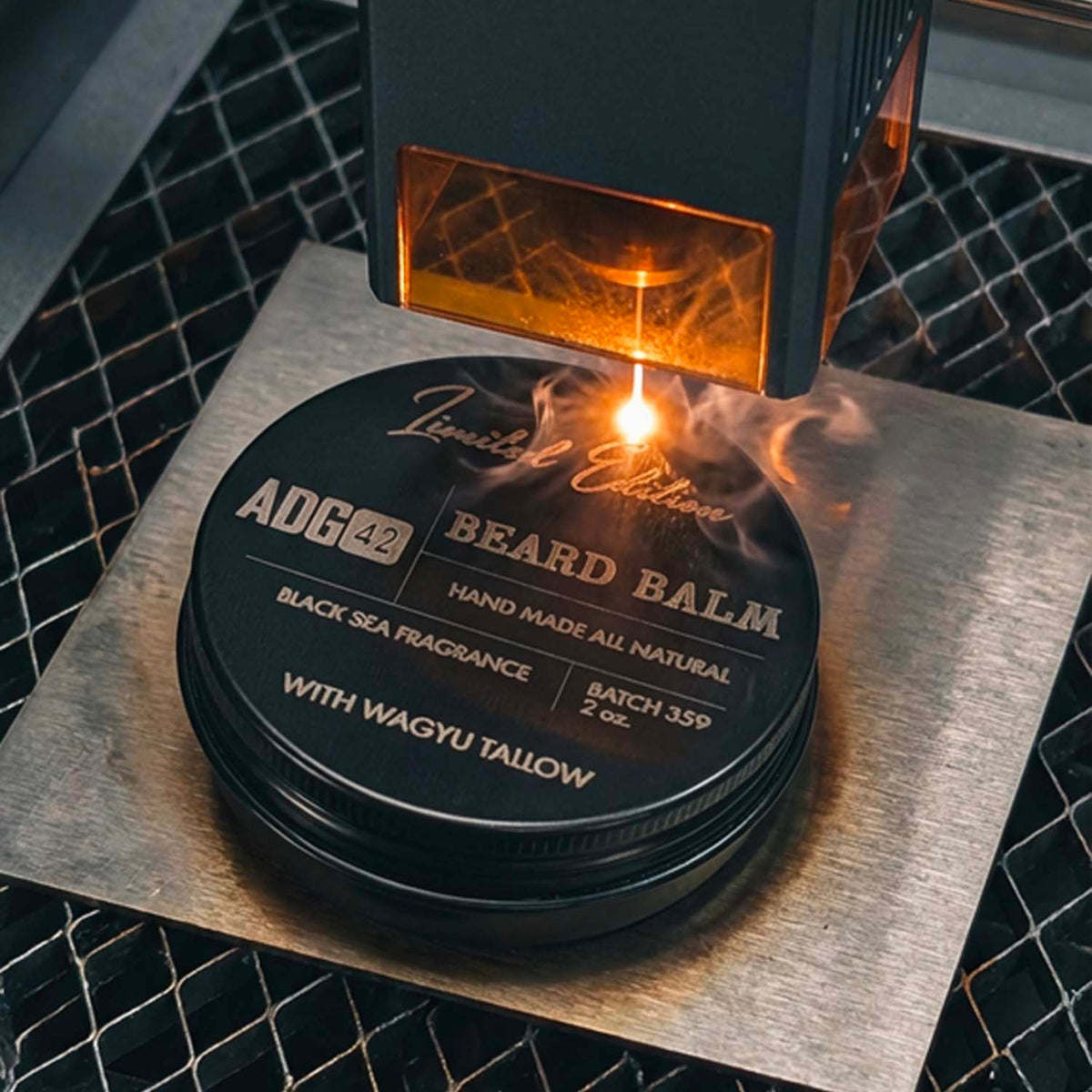 ADG42 Balsamo da barba premium tutto naturale - Mar Nero