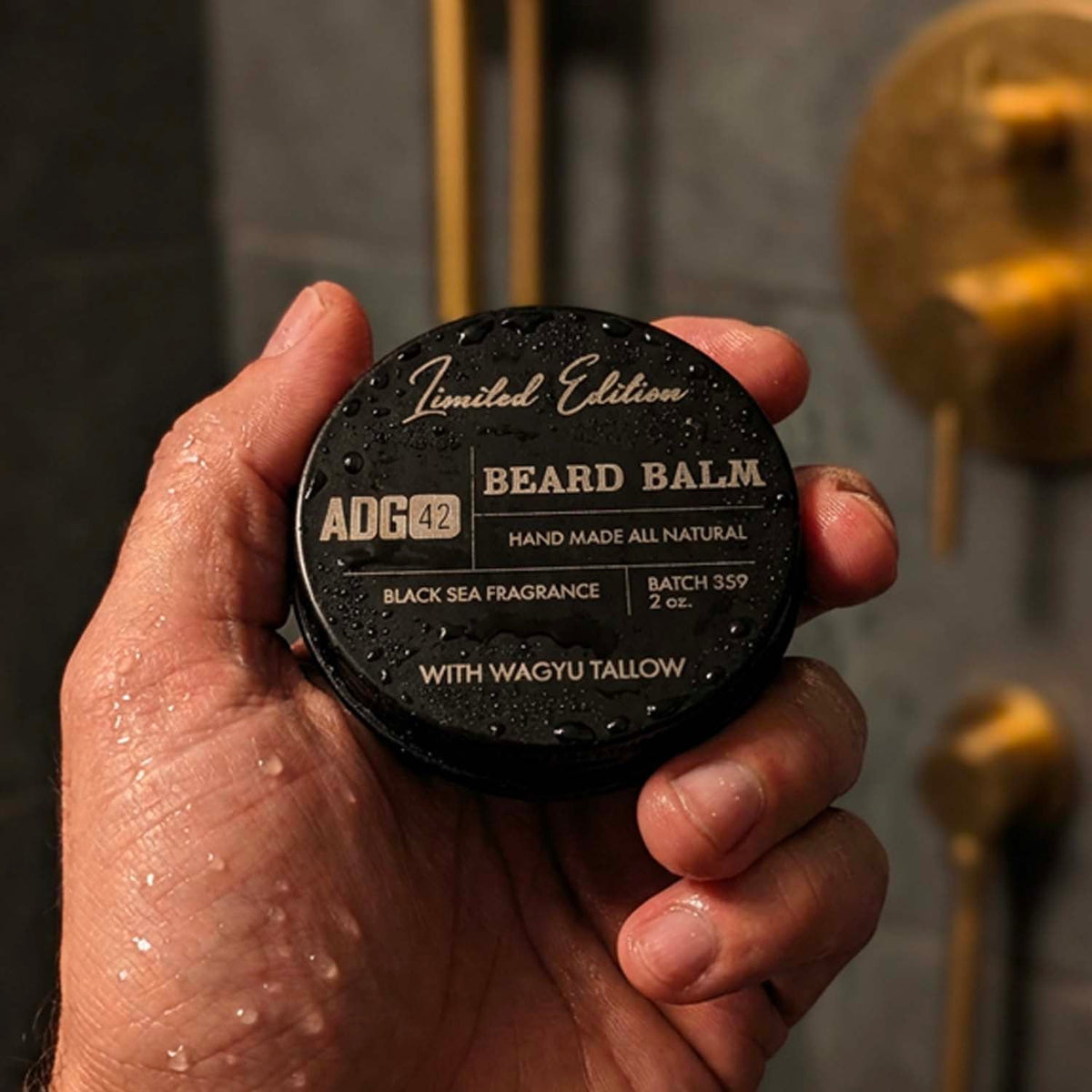 ADG42 Balsamo da barba premium tutto naturale - Mar Nero