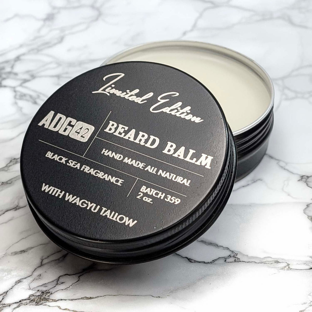 ADG42 Balsamo da barba premium tutto naturale - Mar Nero