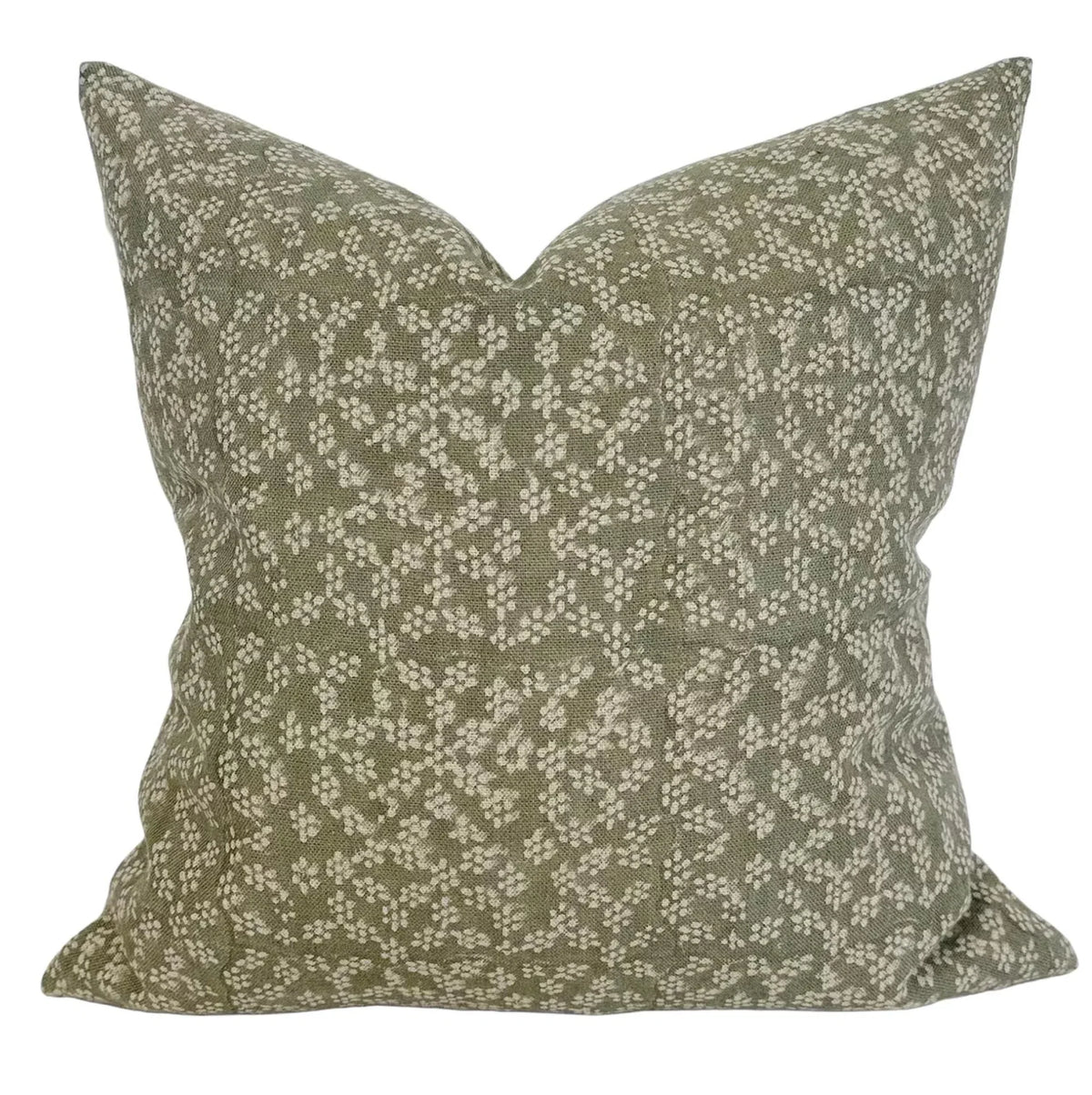 Designer Pacific Floral Linen Pillow Cover with Insert – 20x20