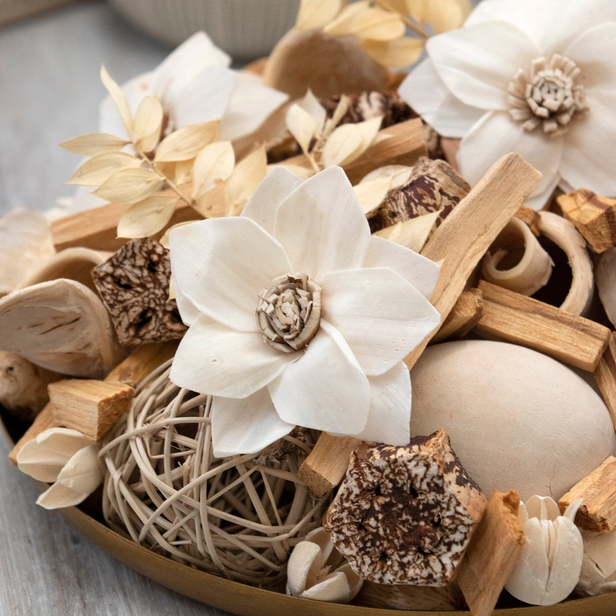 Pot-pourri in scatola Palo Santo & Lino