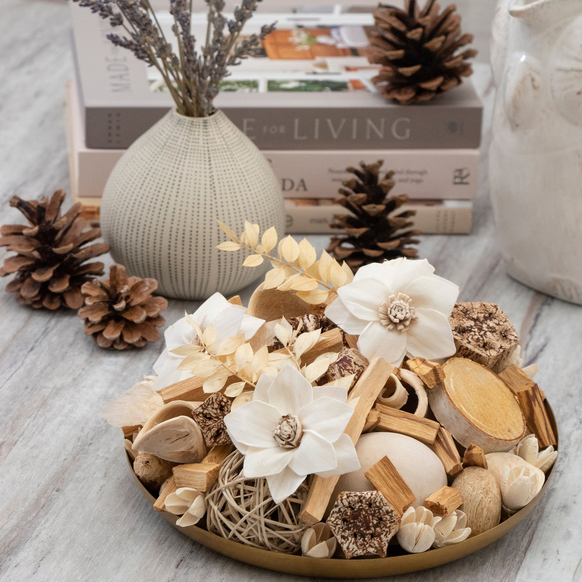 Pot-pourri in scatola Palo Santo & Lino