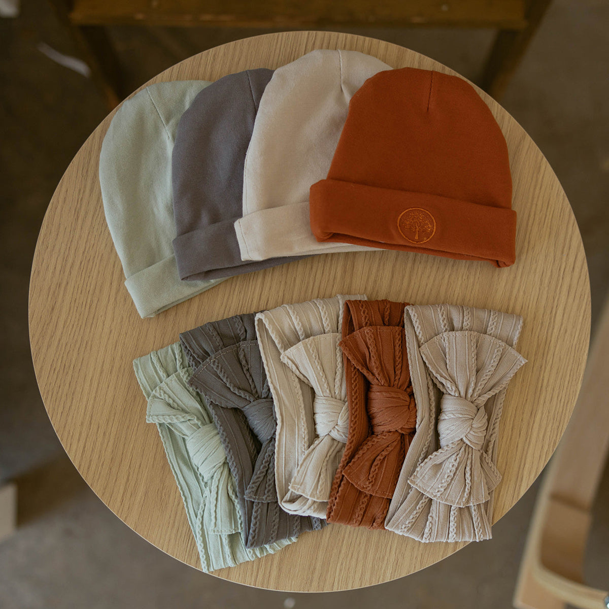 Set Pebble - Fasce per capelli annodate a maglia trecciata - Confezione da 5