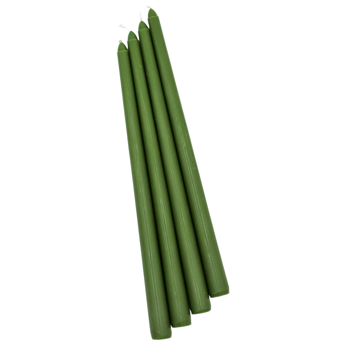 Bougies effilées extra hautes vert sapin – 24 bougies