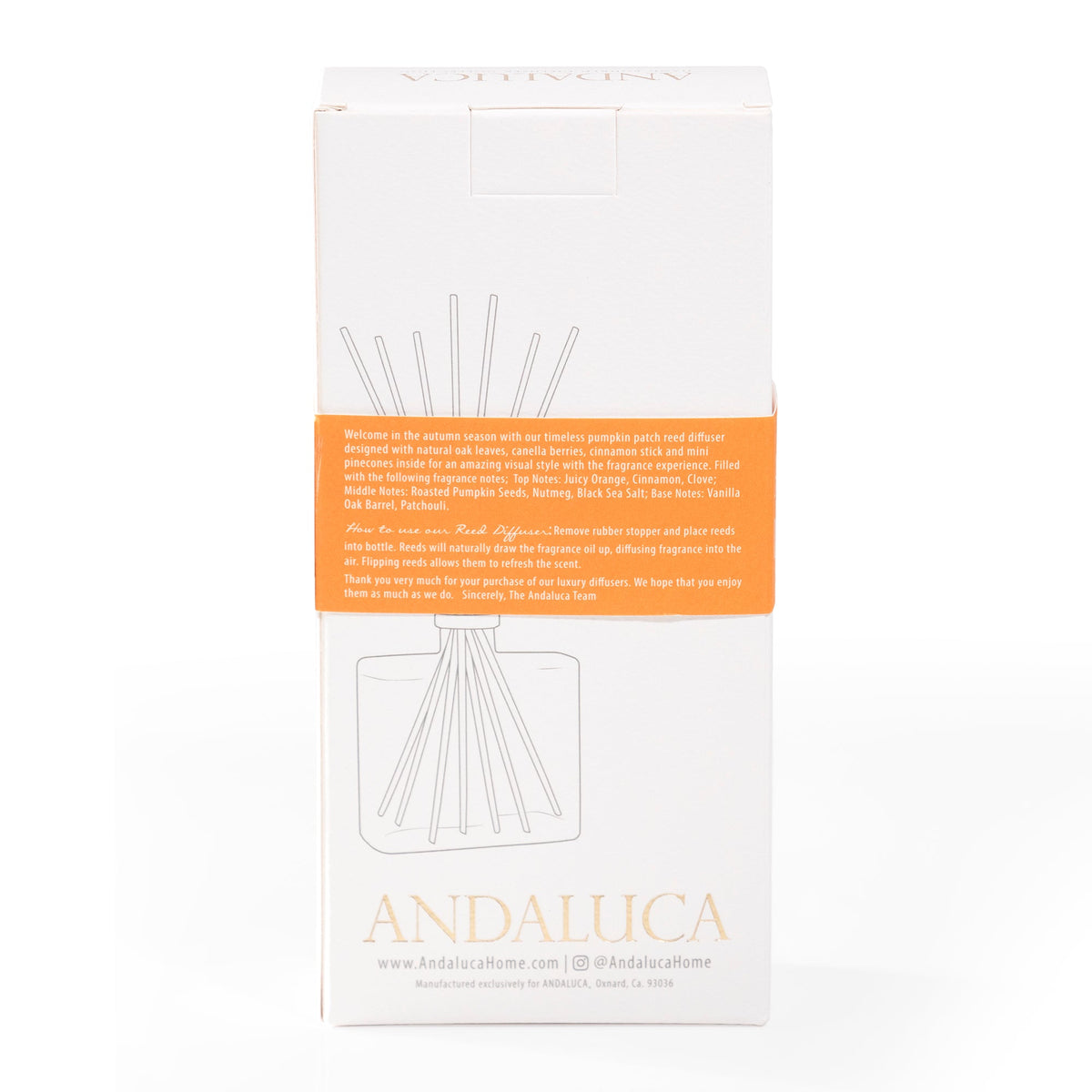 Diffusore a bastoncini Pumpkin Patch