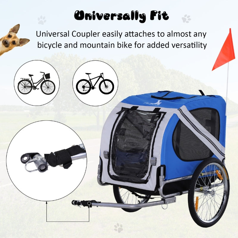 Rimorchio per bicicletta per cani e animali domestici