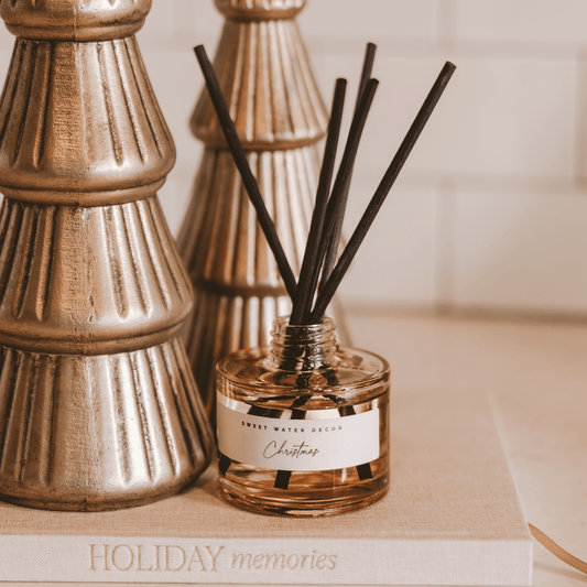 Christmas Tinted Glass Jar Reed Diffuser
