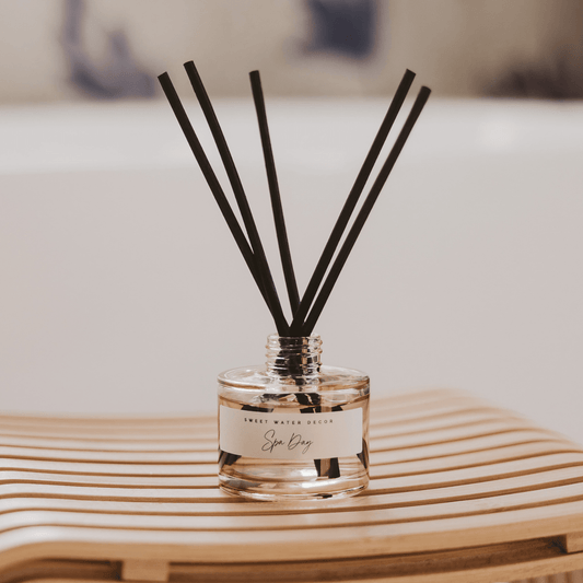 Diffuseur à bâtonnets en pot de verre teinté Spa Day