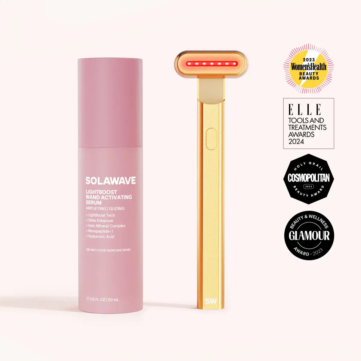 Kit bacchetta per terapia a luce rossa 4-in-1 e siero attivante