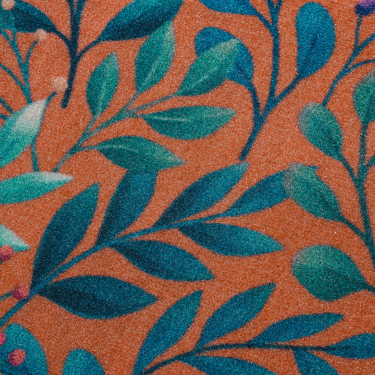 Paillasson d'extérieur Rainforest Peach – 45,7 x 76,2 cm, antidérapant, nylon