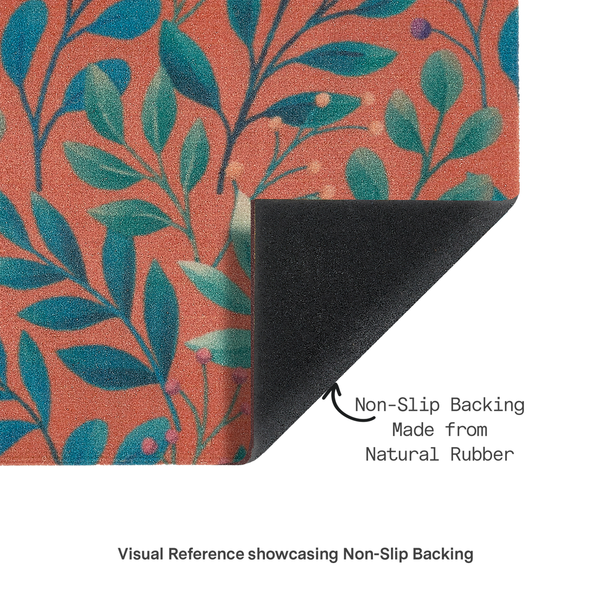 Paillasson d'extérieur Rainforest Peach – 45,7 x 76,2 cm, antidérapant, nylon