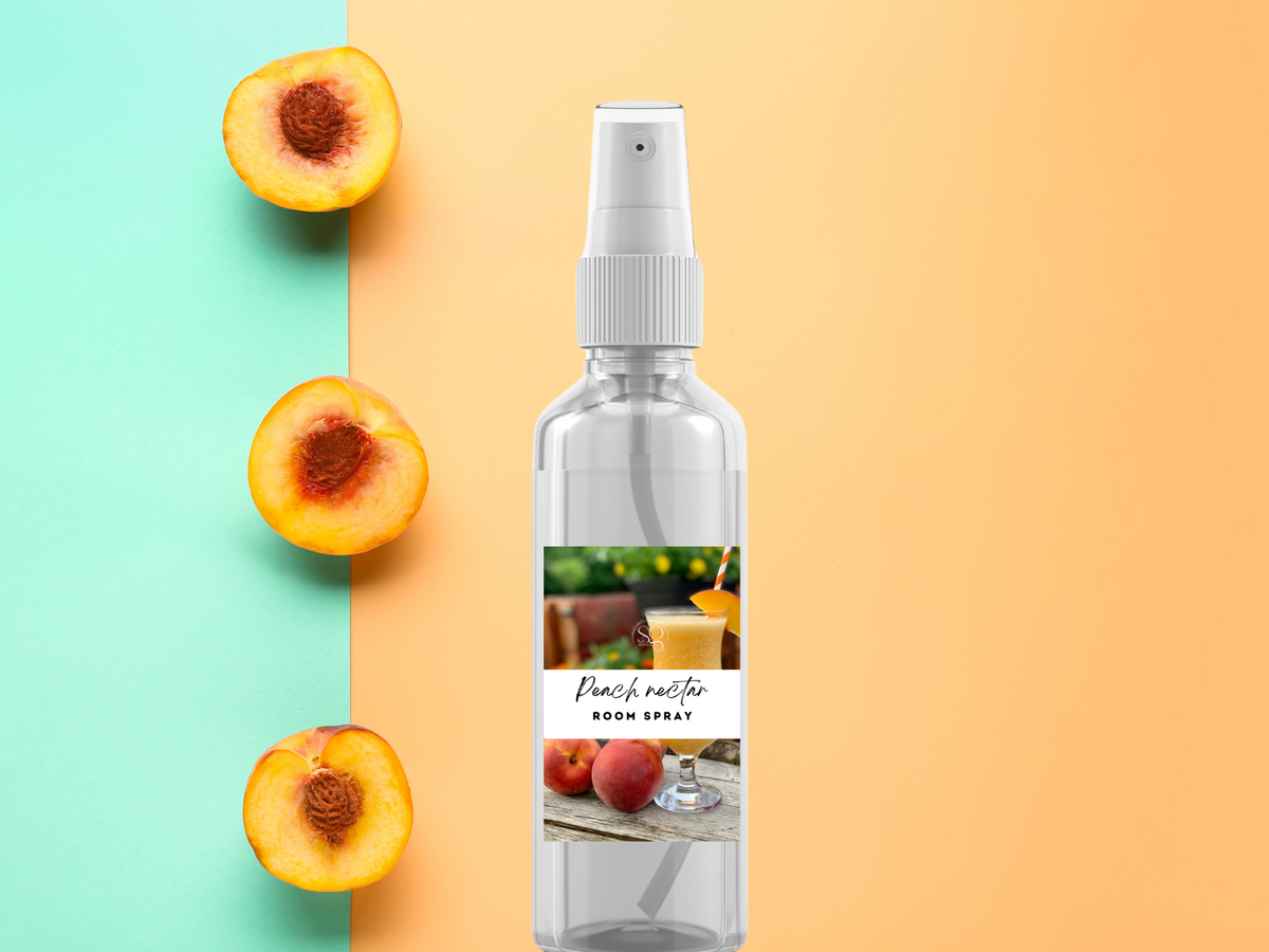 Brume pour le corps et la maison fruitée et juteuse – Fine pulvérisation | Fraise, pêche et mangue